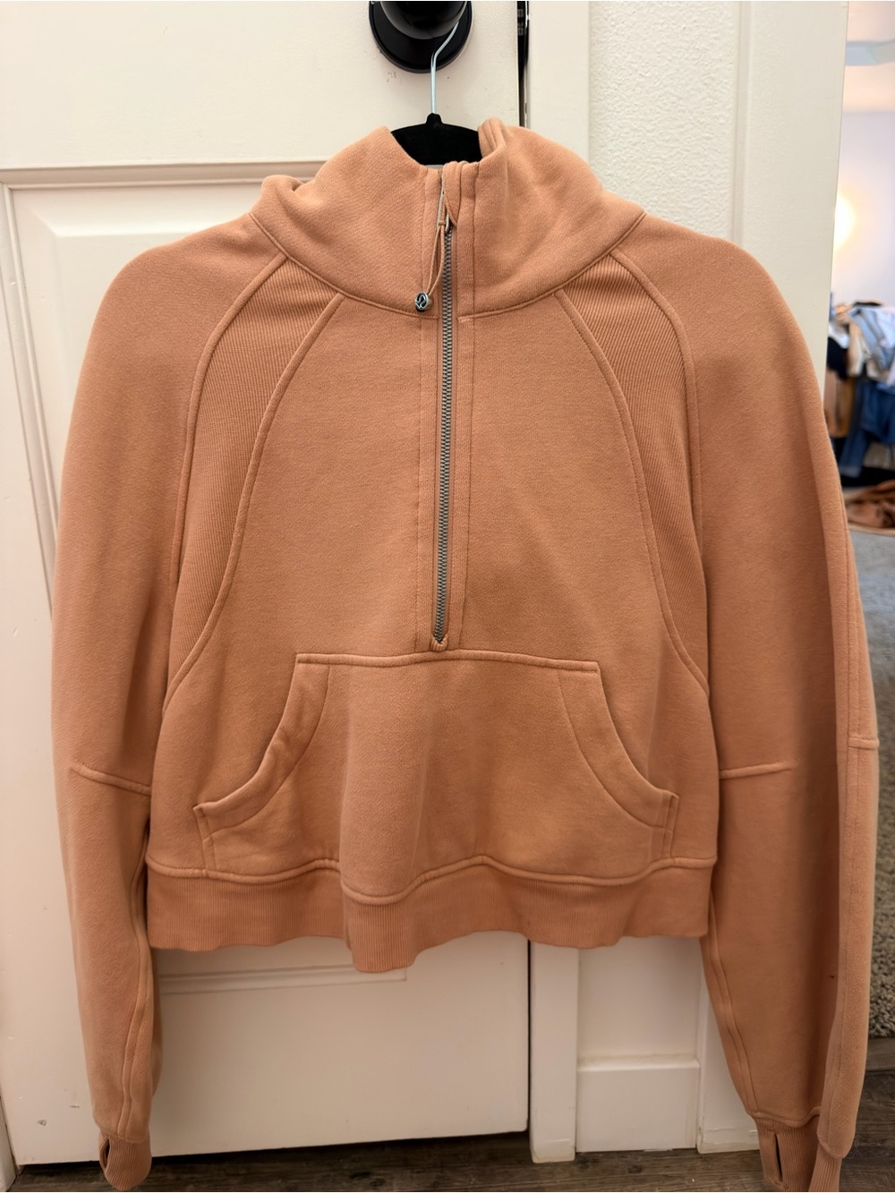 lululemon athletica Cozy Half-Zip Pullover in Dusty Peach
